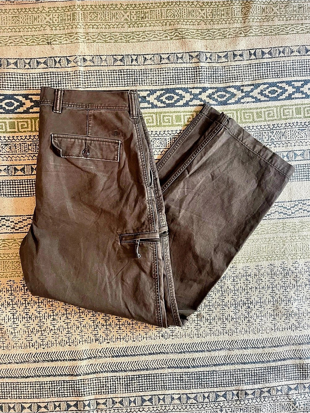 Dockers Utility Cargo Pants Brown Classic Waist 36 Inseam 32